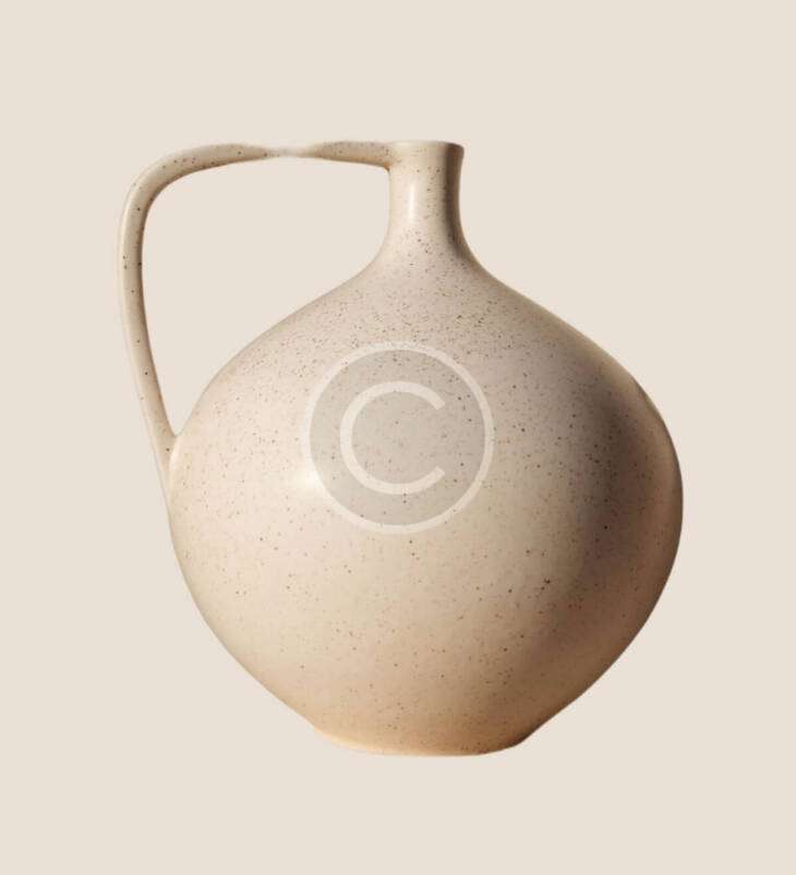 Modern speckled jug