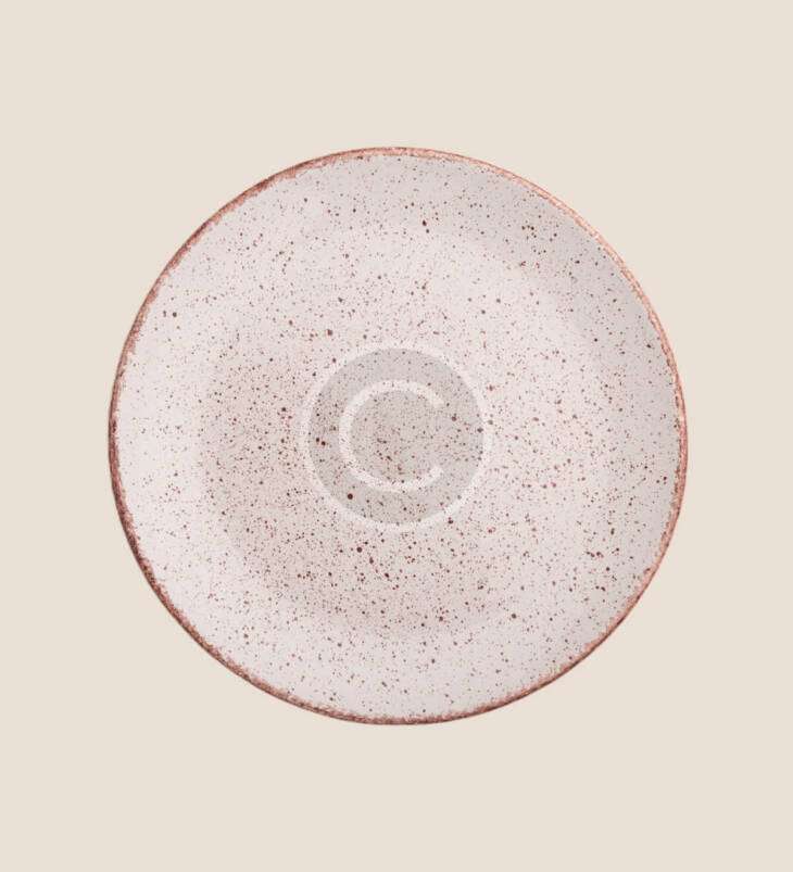 Speckled ceramic plate